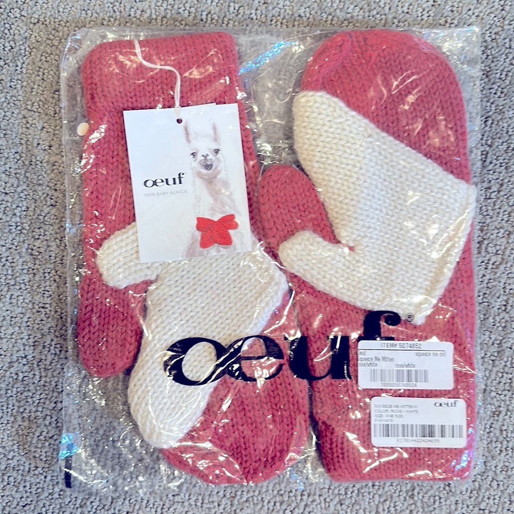 Oeuf 100% Baby Alpaca Squeeze Me Mitten